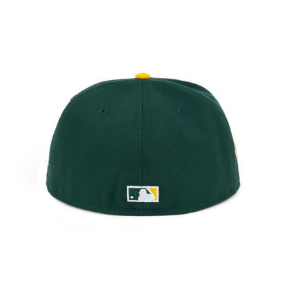 59FIFTY Oakland Athletics Cooperstown World Series Upside Down Dark Green Fitted