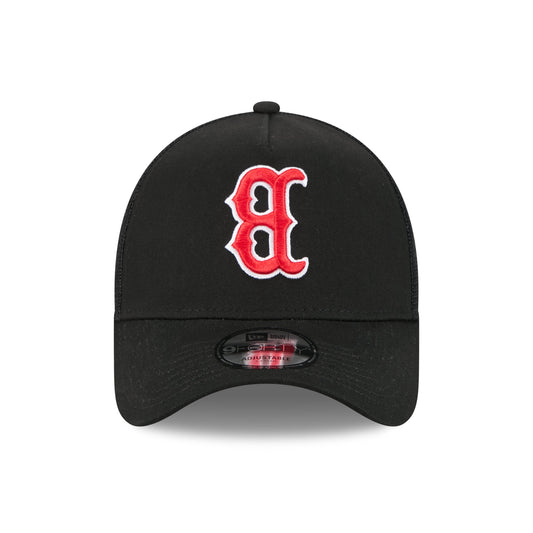 9FORTY A-Frame Trucker Boston Red Sox Upside Down Black Snapback