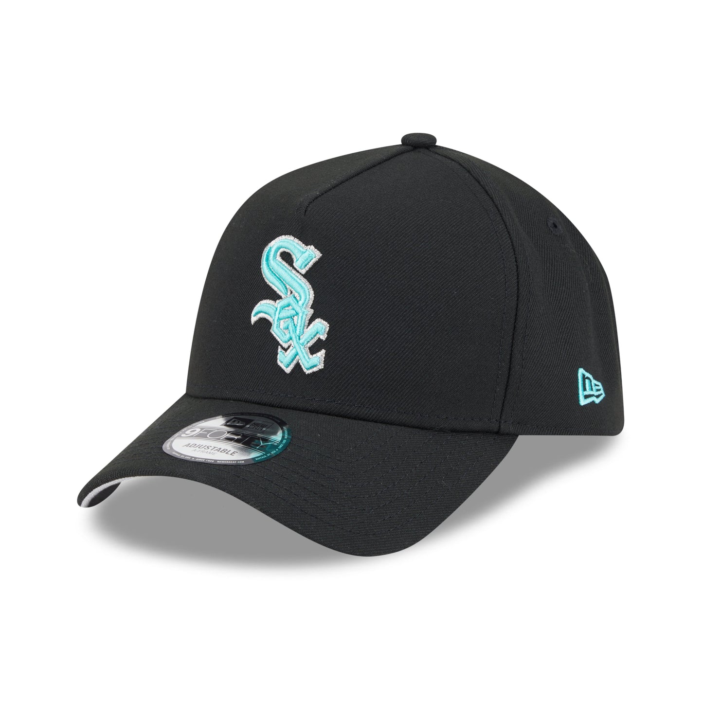 9FORTY A-Frame Chicago White Sox Black & Seaglass Snapback