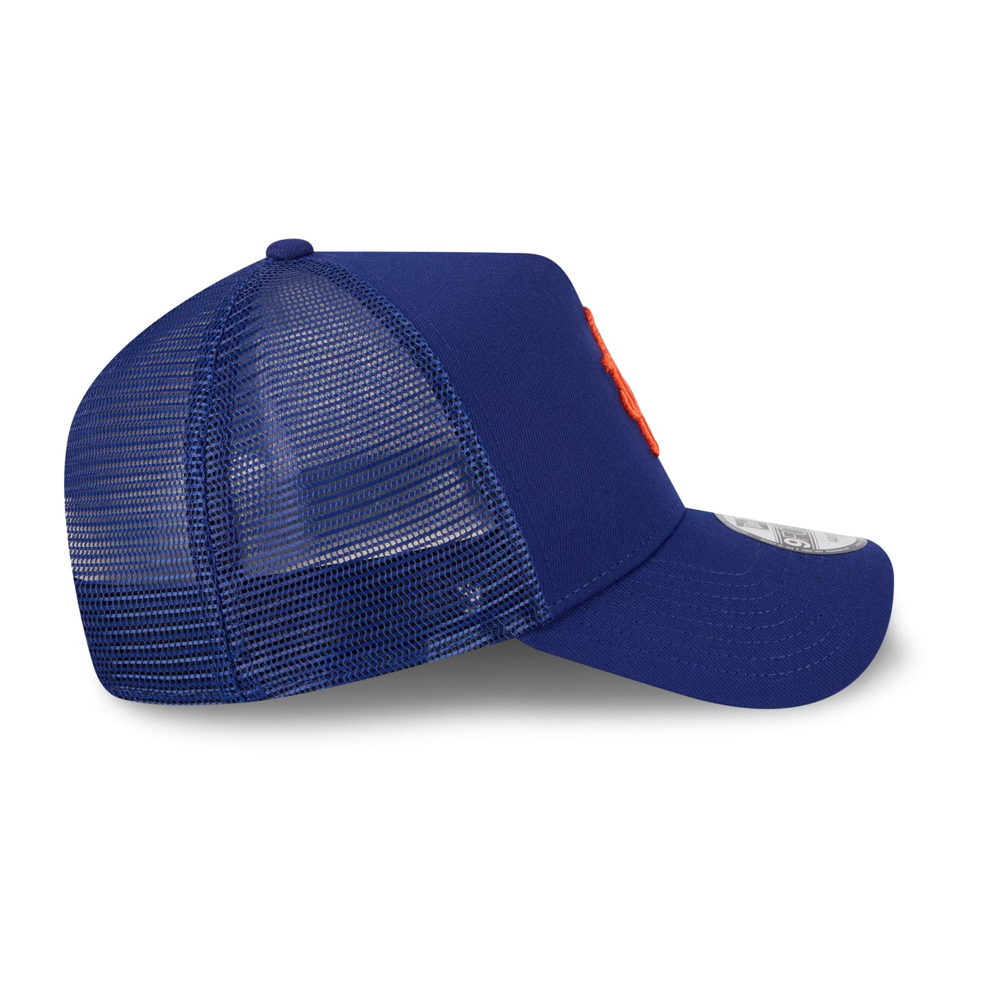 9FORTY A-Frame Trucker New York Mets Upside Down Dark Royal Snapback