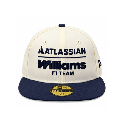 59FIFTY Atlassian Williams F1 Team Oceanside Chrome White Navy Snapback