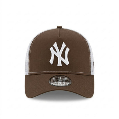 9FORTY A-Frame New York Yankees Walnut White Snapback