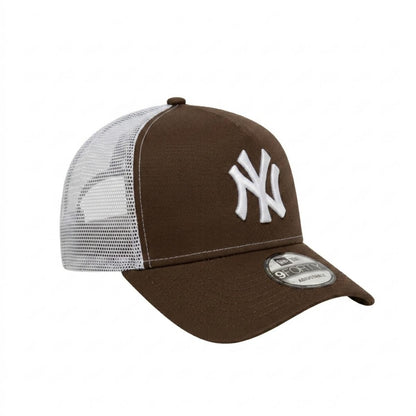 9FORTY A-Frame New York Yankees Walnut White Snapback