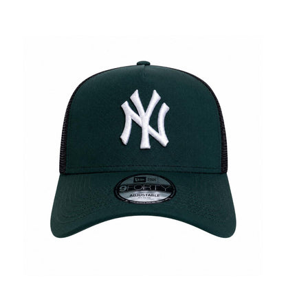9FORTY A-Frame Trucker New York Yankees Dark Green Snapback