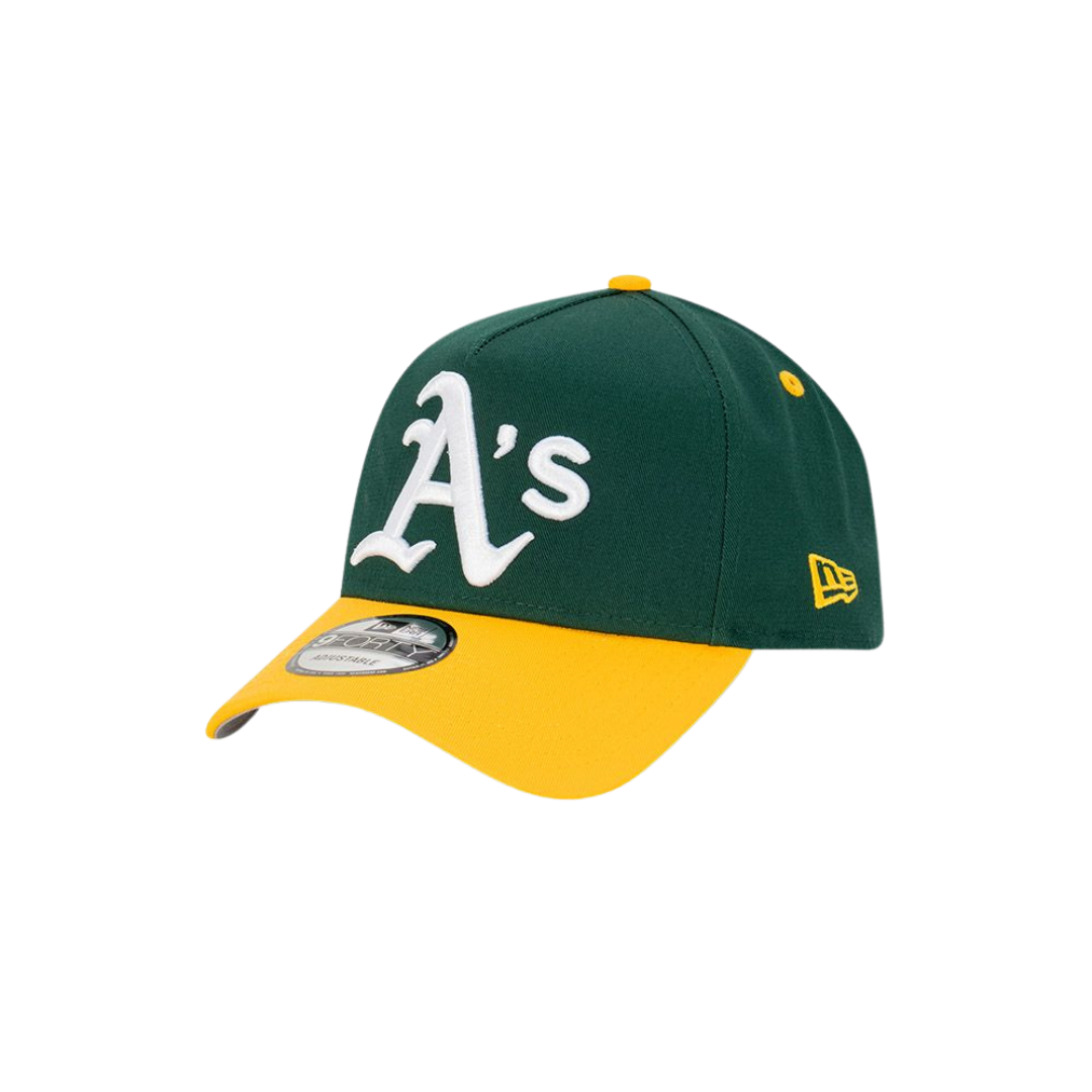 9FORTY A-Frame Oakland Athletics Oversize Logo Dark Green Snapback