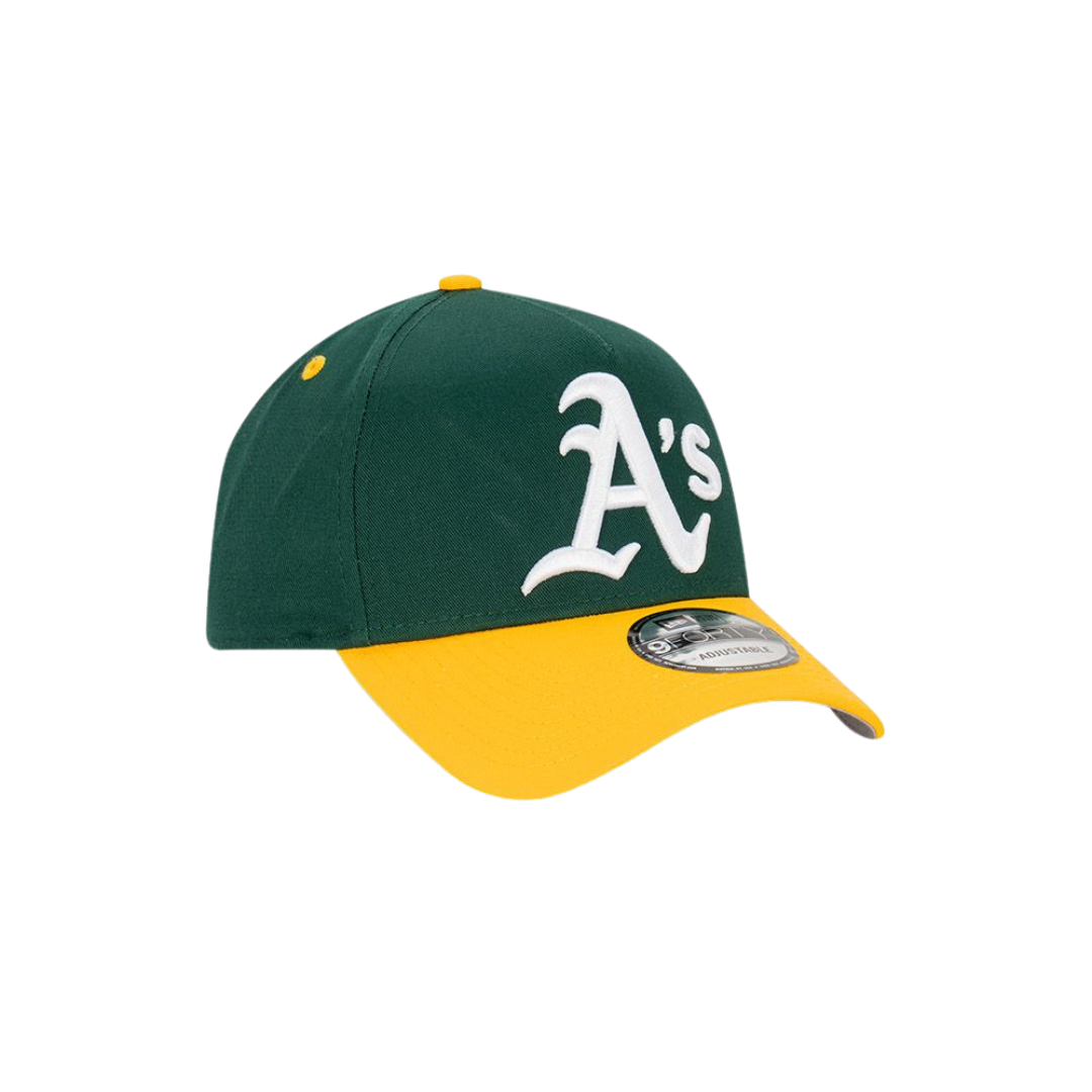 9FORTY A-Frame Oakland Athletics Oversize Logo Dark Green Snapback