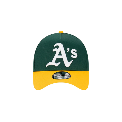 9FORTY A-Frame Oakland Athletics Oversize Logo Dark Green Snapback