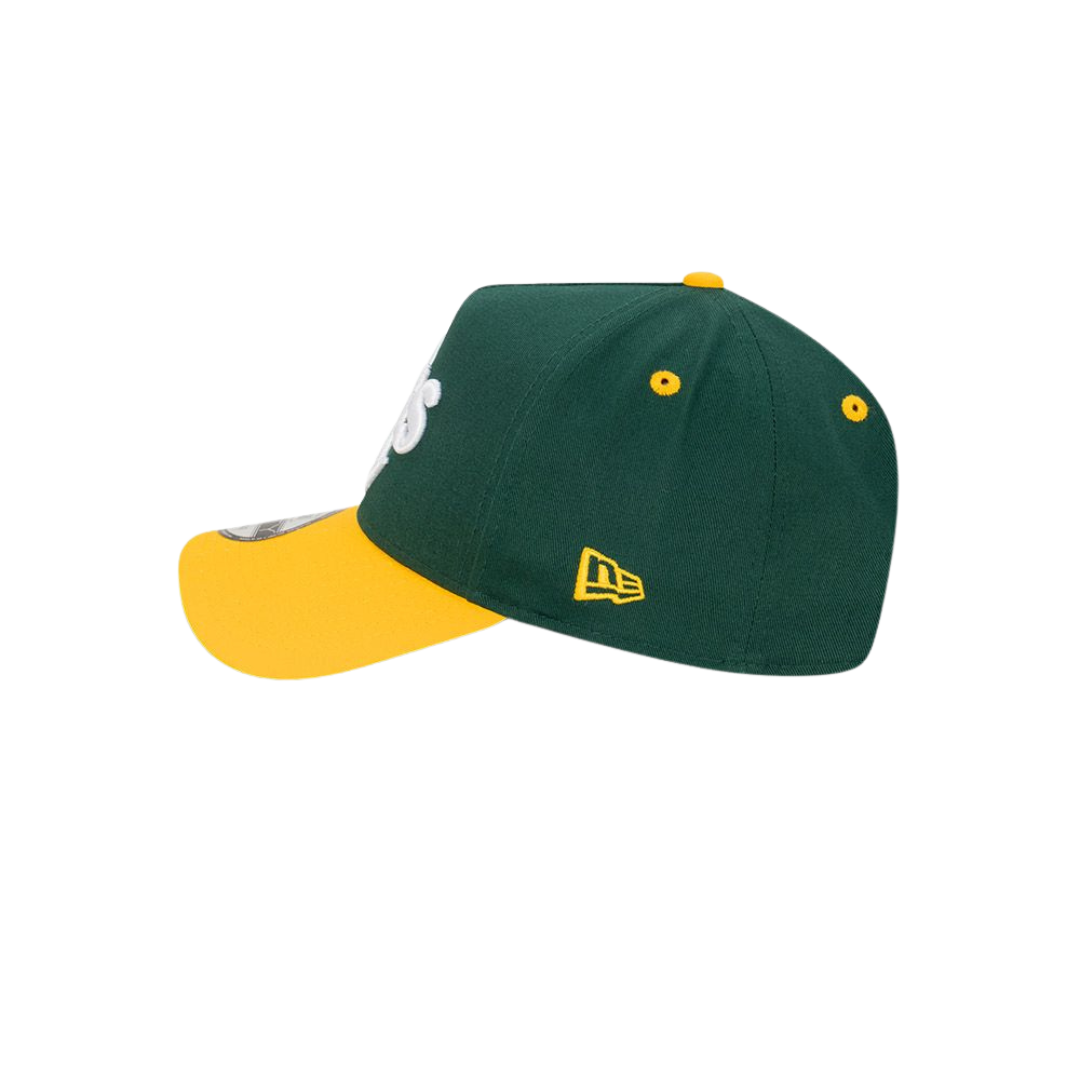9FORTY A-Frame Oakland Athletics Oversize Logo Dark Green Snapback