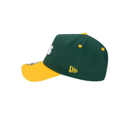 9FORTY A-Frame Oakland Athletics Oversize Logo Dark Green Snapback