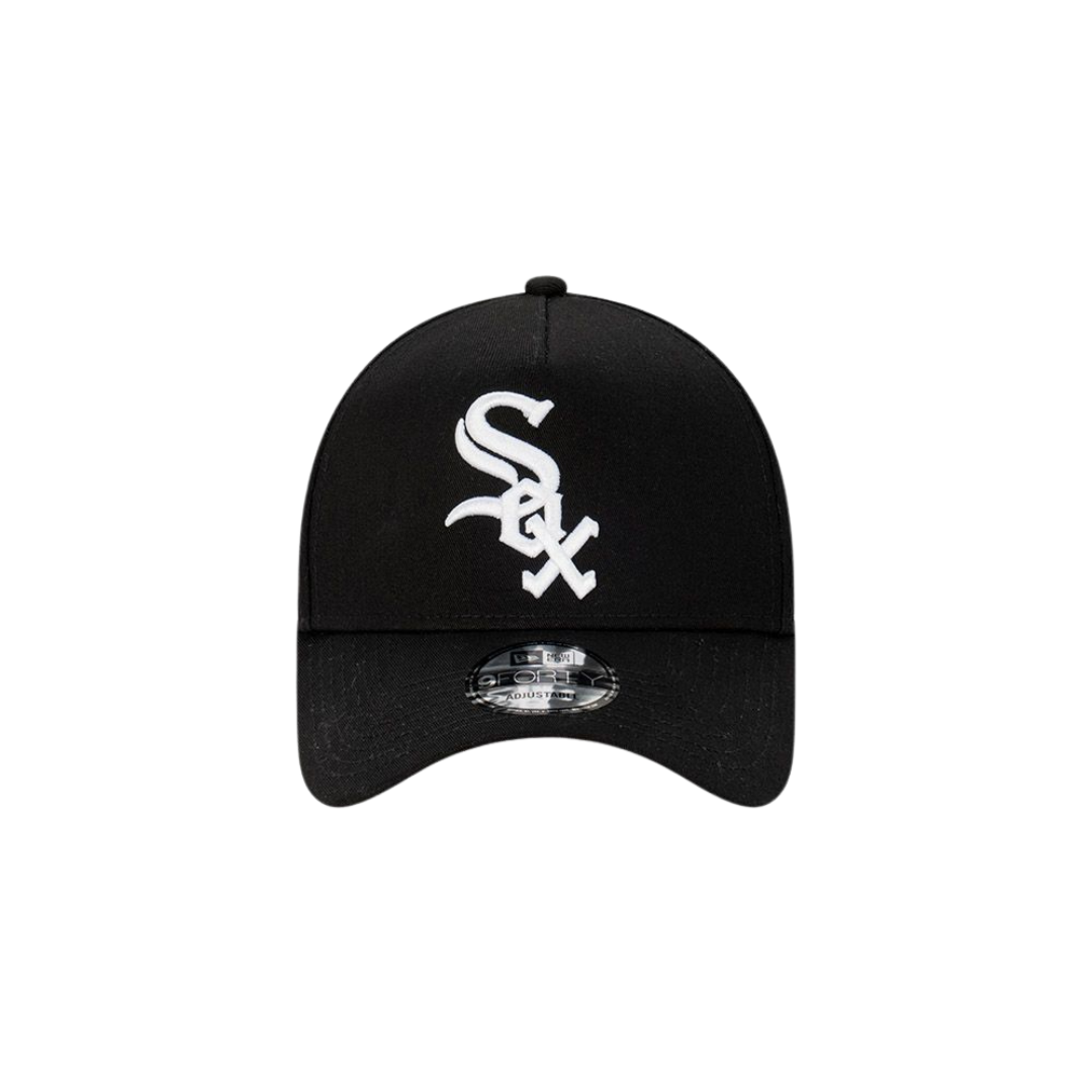 9FORTY A-Frame Chicago White Sox Oversize Logo Black Snapback