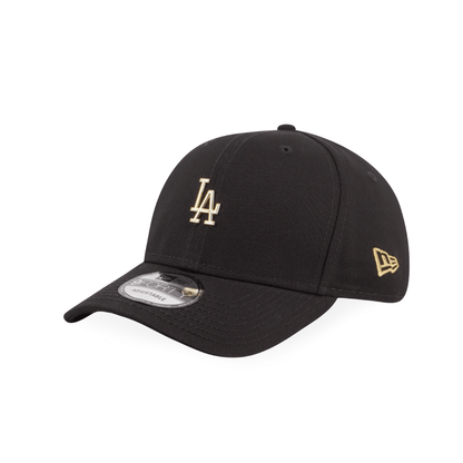 9FORTY Los Angeles Dodgers Metal Badge Gold Black Adjustable