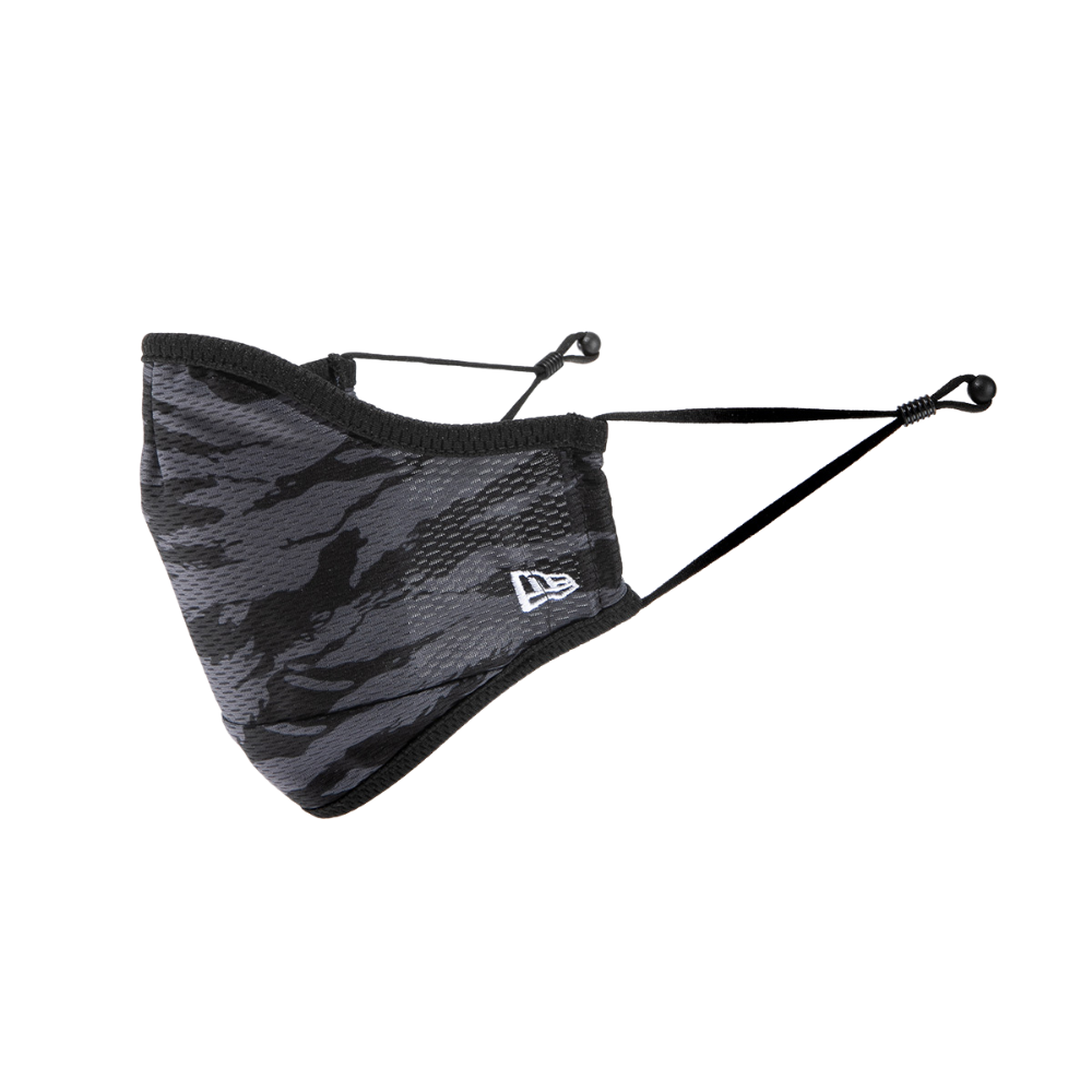 New Era Face Mask Camo Black