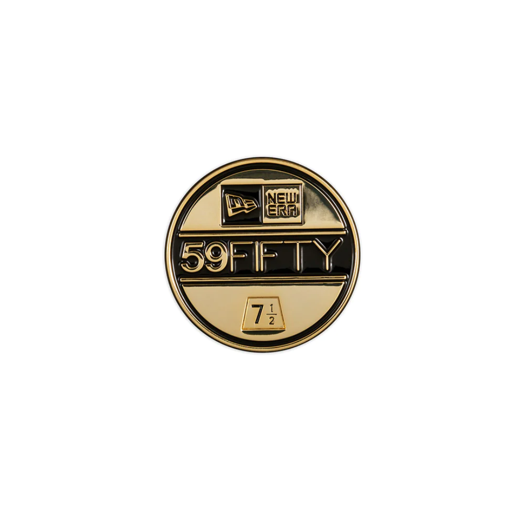 New Era 59FIFTY Black & Gold Visor Sticker Pin