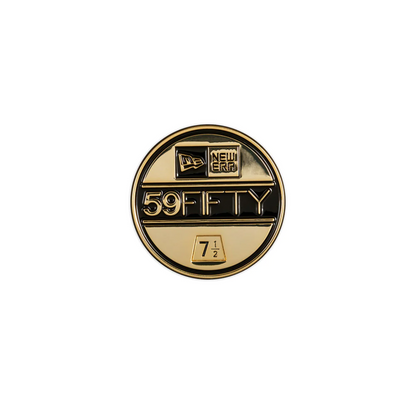 New Era 59FIFTY Black & Gold Visor Sticker Pin