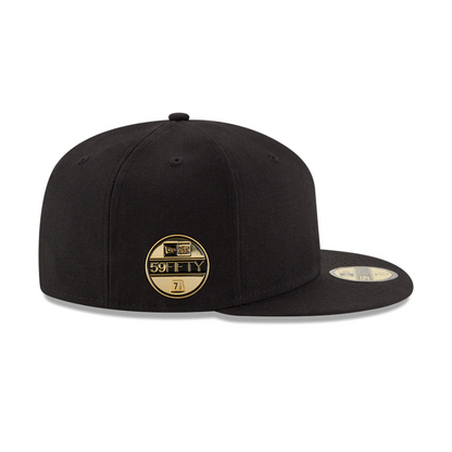 New Era 59FIFTY Black & Gold Visor Sticker Pin